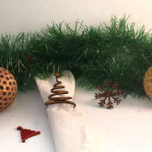 Carregar imagem no visualizador da galeria, Porta Guardanapos com Temática de Natal - kit com 6